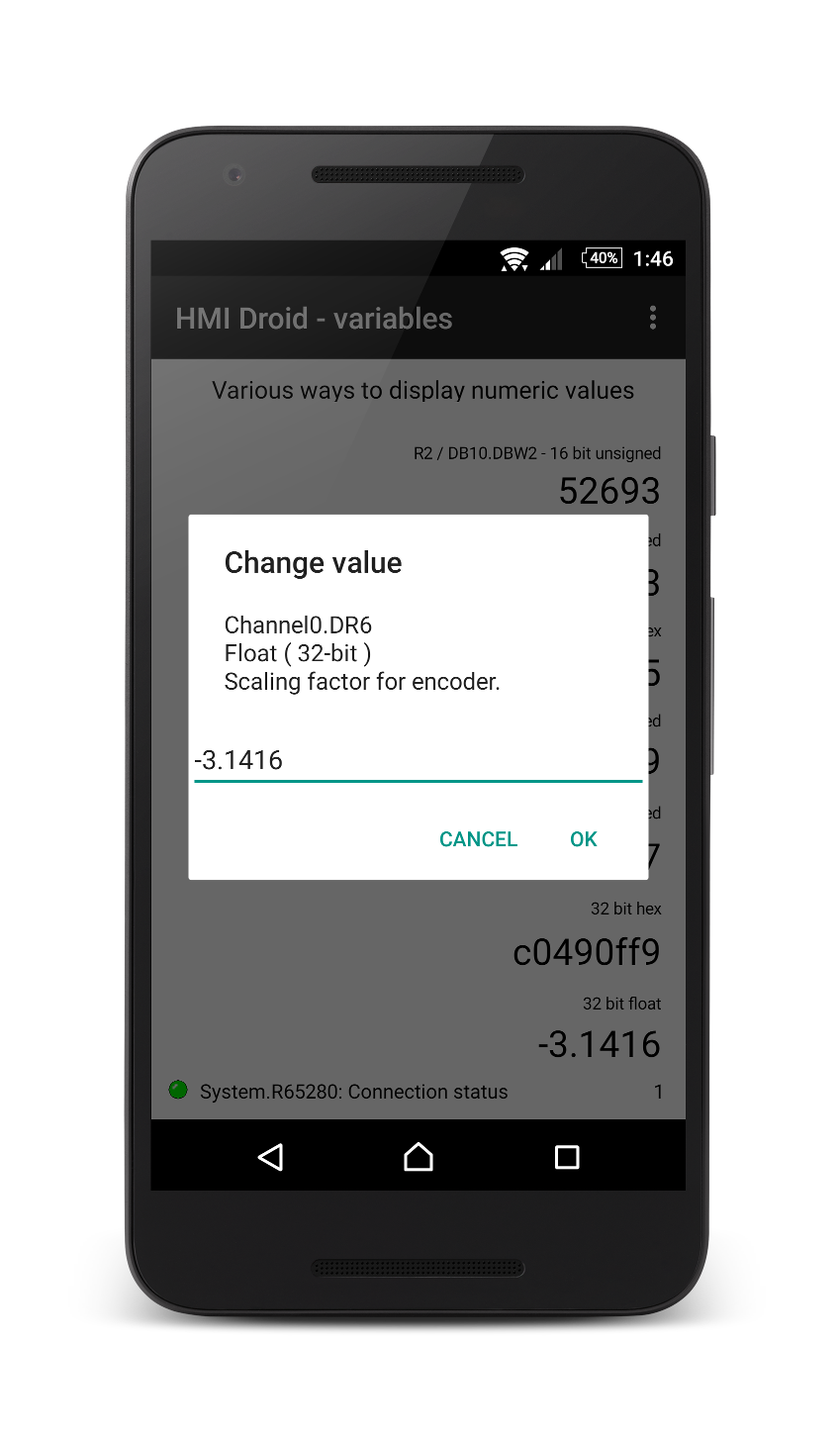 HMI android app