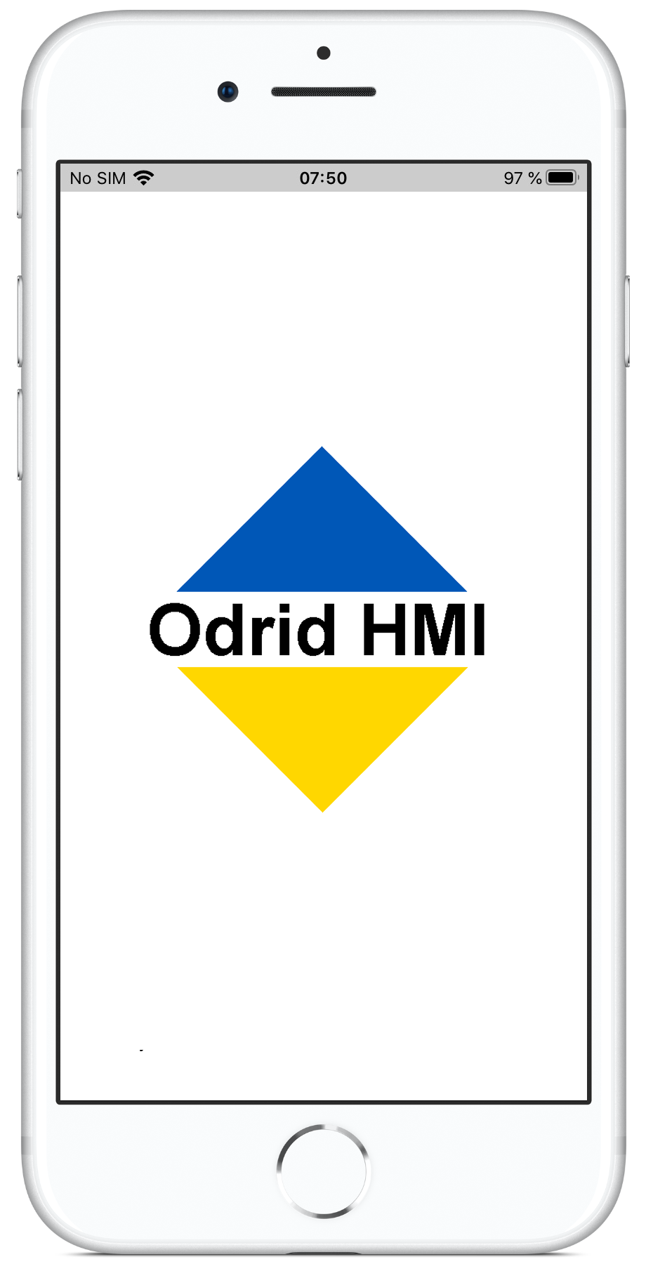 Odrid HMI - Launch screen