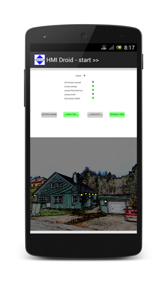 HMI Droid android home automation smartphone phone app